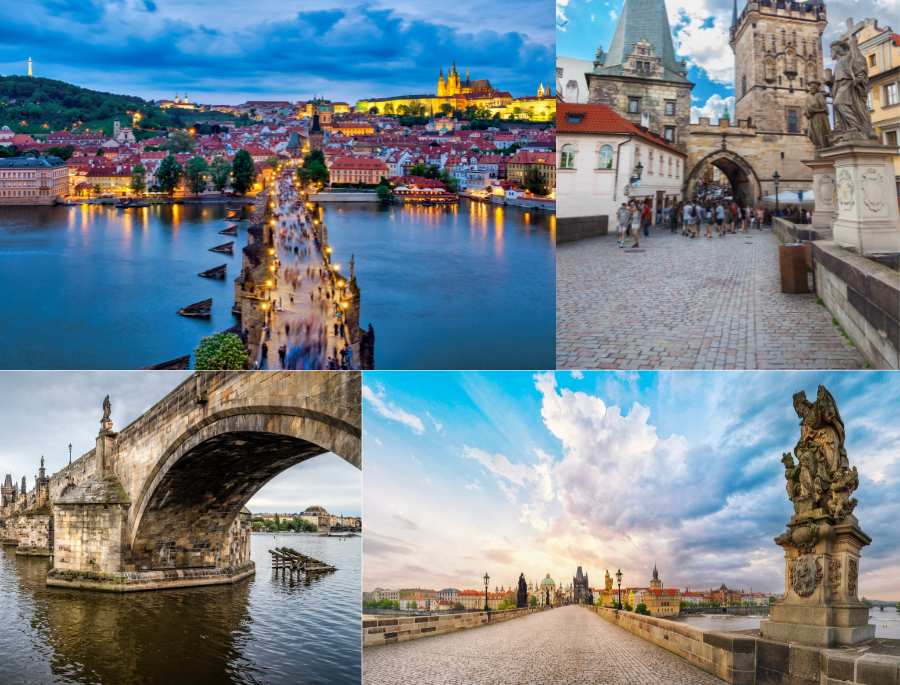 Cầu Charles mang kiểu dáng dáng đặc trưng mà không một nơi nào có thể có được