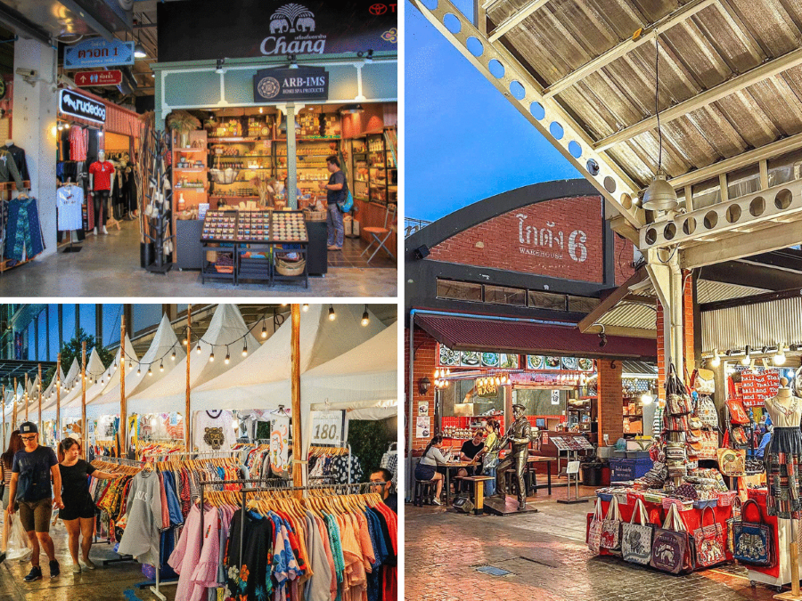 Hơn 1.500 cửa hàng và 40 nhà hàng, Asiatique cung cấp mọi thứ từ thời trang, trang sức, đồ lưu niệm đến ẩm thực đa dạng.