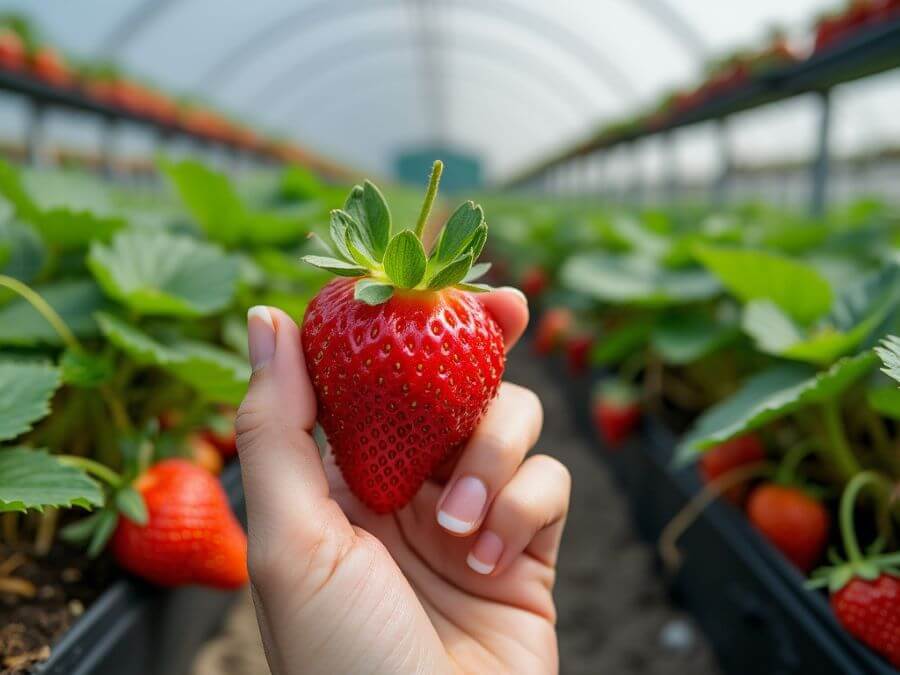 Dâu tây Hàn Quốc chinh phục vị giác của cả những thực khách khó tính nhất bởi vị ngọt đậm đà, hương thơm quyến rũ