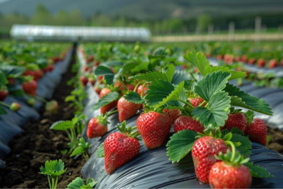 Những vườn dâu xanh mướt tại Hàn Quốc luôn thu hút đông đảo du khách đến trải nghiệm