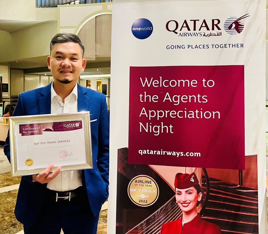 Top Ten Travel là đơn vị kinh doanh có thành tích xuất sắc trong năm 2022 - 2023