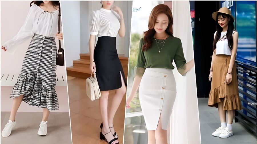 Các mẫu chân váy giúp bạn phối được nhiều trang phục khác nhau