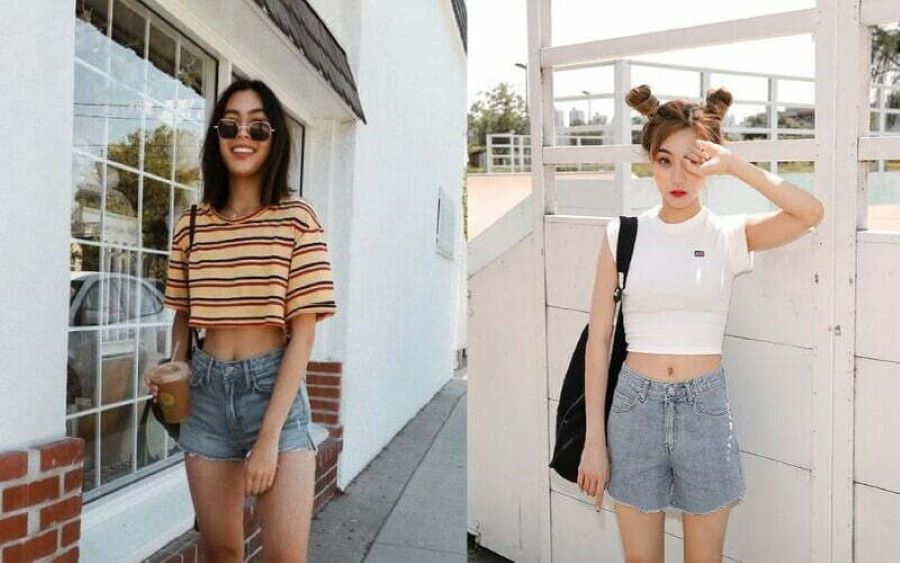 Áo phông kết hợp với quần short là sự lựa chọn hoàn hảo