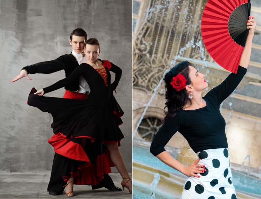 Phần áo của bộ trang phục Flamenco được may khá đơn giản, tạo sự thoải mái khi hoạt động