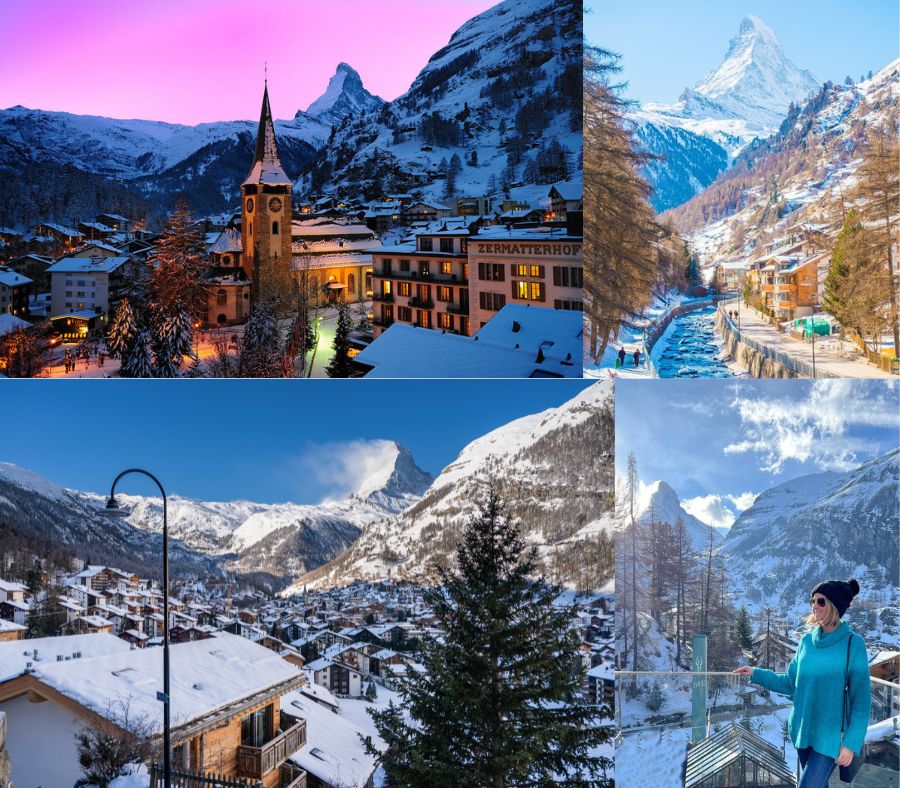 Khung cảnh tuyệt đẹp của Ngôi làng Zermatt trong thời điểm đón tuyết đầu mùa