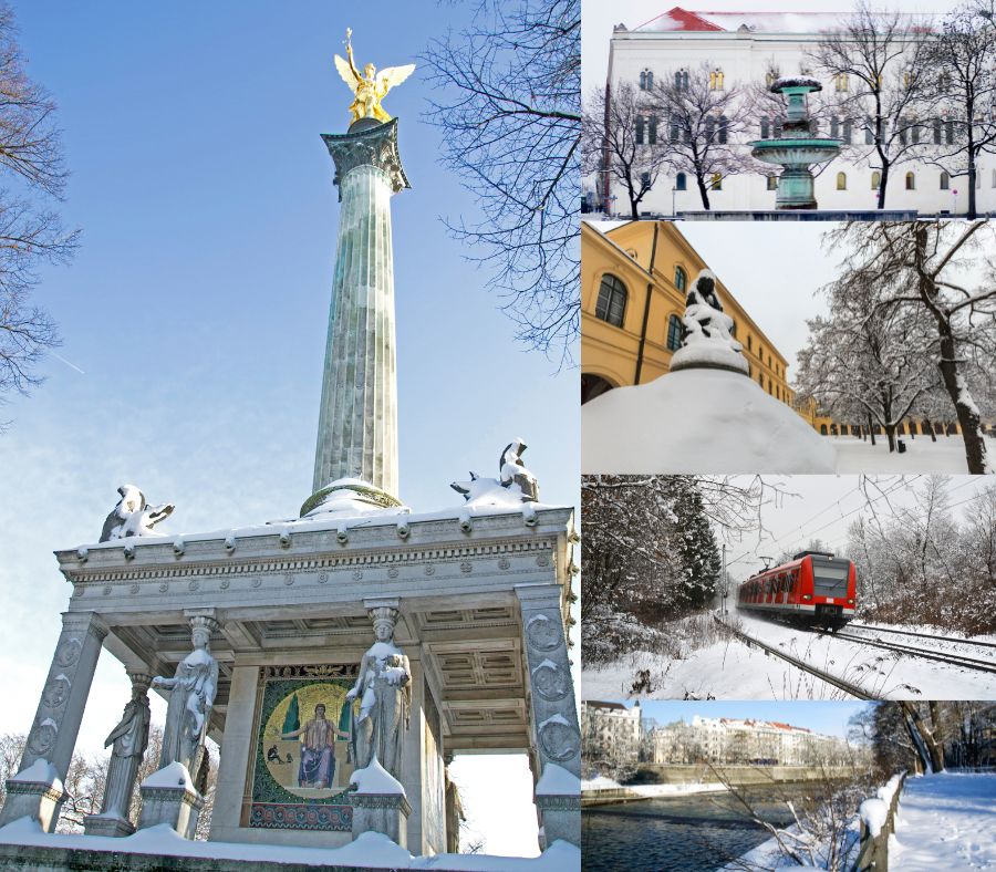 Thành phố Munich lung linh huyền ảo trong màn tuyết trắng