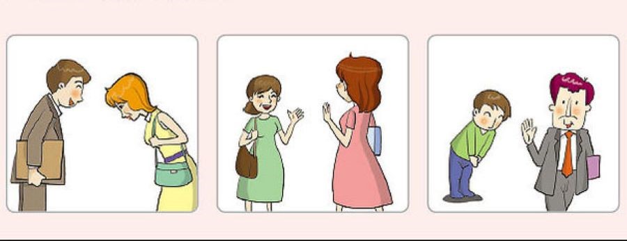 Văn hóa chào hỏi Hàn Quốc được thể hiện khác nhau đối với từng đối tượng cụ thể