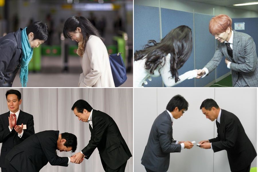 Người Hàn thường cúi đầu để thể hiện văn hóa ứng xử