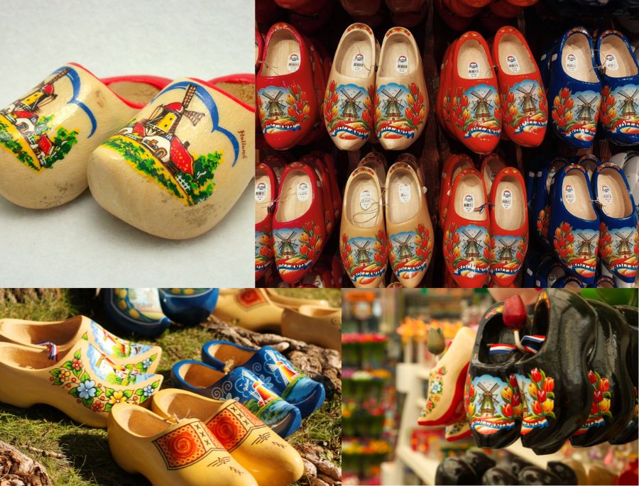 Hầu hết các họa tiết trang trí guốc gỗ là các biểu tượng của Hà Lan