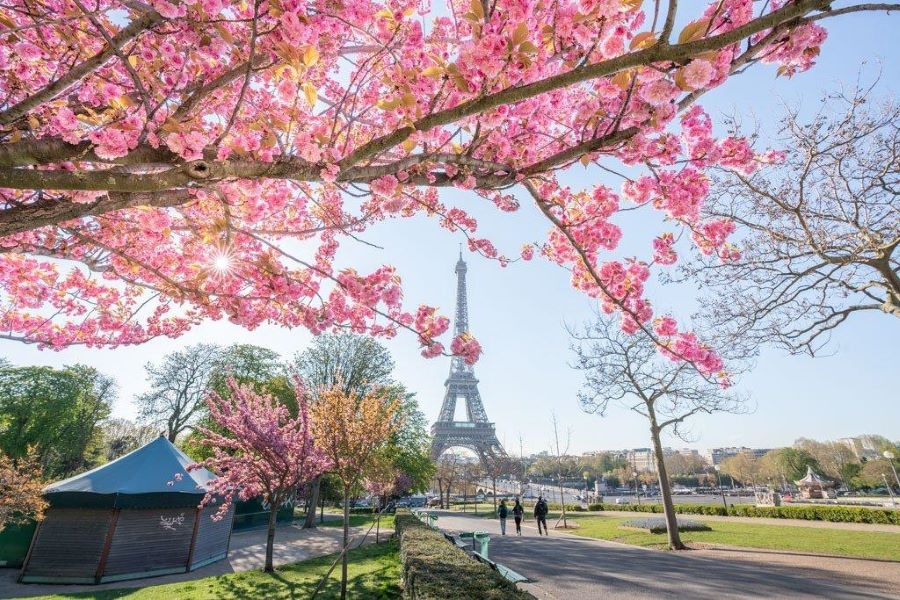 Thời tiết ở Paris vào mùa xuân như thế nào?
