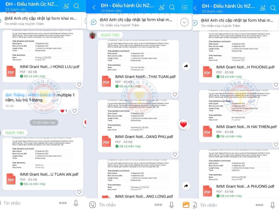 Cơn bão visa úc đổ bộ tại Top Ten Travel mỗi ngày