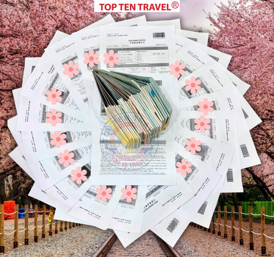 Visa Hàn Quốc đổ bộ hàng loạt về Top Ten Travel
