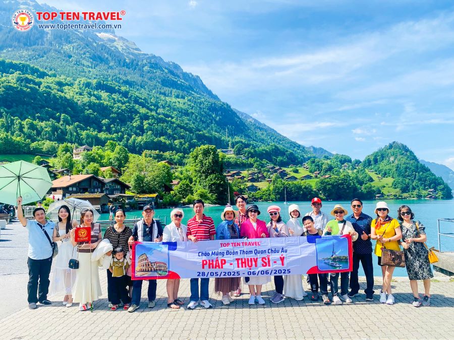 Đoàn Khách Top Ten Travel trên hành trình khám phá các địa điểm du lịch nổi tiếng của Thụy Sĩ