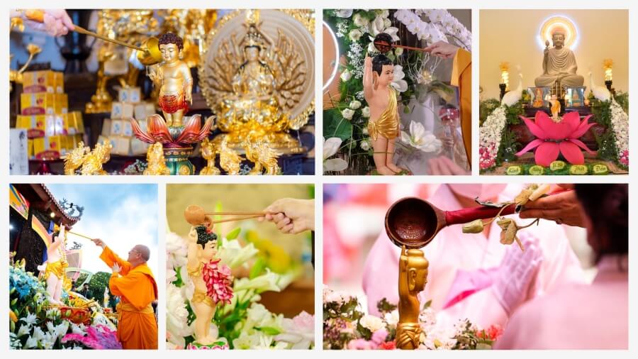 Tắm Phật - Nghi thức trang nghiêm trong ngày Đại lễ Phật Đản Vesak 2025