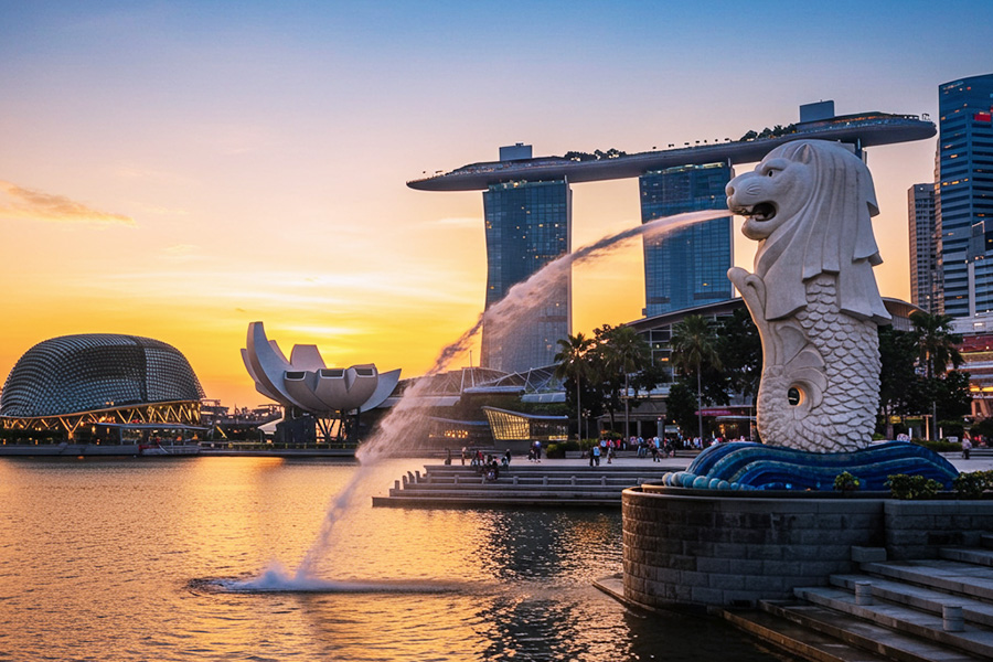 Merlion Park - Biểu tượng độc đáo tại "Quốc đảo sư tử"