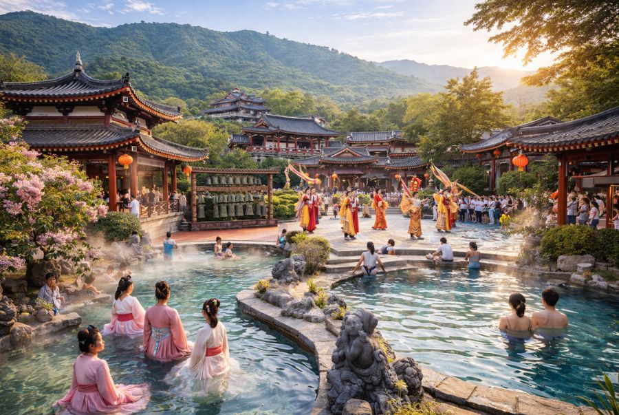 Hoa Thanh trì tựa như một quần thể kiến trúc đặc sắc với các hoạt động hấp dẫn