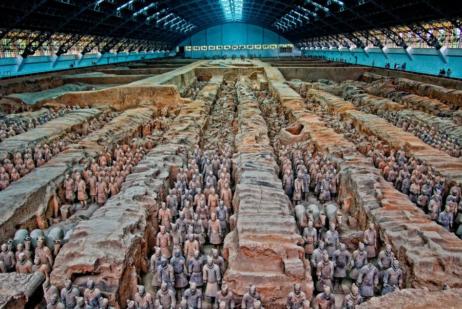 Lăng mộ Tần Thủy Hoàng là công trình mai táng quy mô bậc nhất trong lịch sử Trung Quốc cổ đại