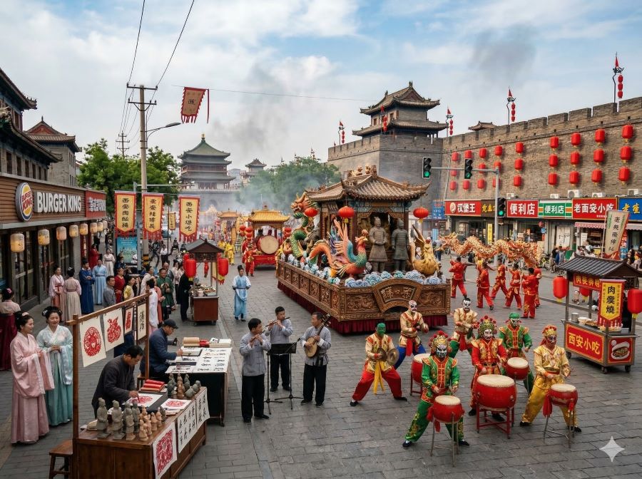 Văn hóa Tây An được xem là lớp trầm tích dày dặn được bồi đắp qua hàng nghìn năm lịch sử