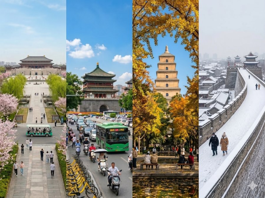 4 mùa Tây An mang đến những khung ảnh tuyệt đẹp