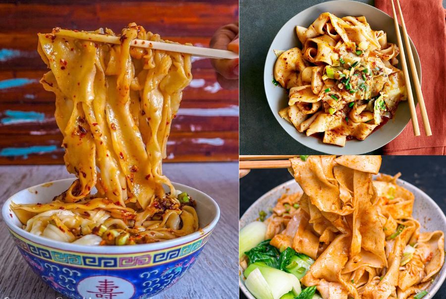 Biang Biang là sợi mỳ có độ rộng và dài hiếm thấy