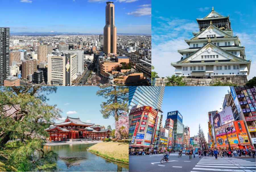 Một số các địa điểm du lịch nổi tiếng trong hành trình tour Osaka – Kyoto – Hamamatsu – Phú Sĩ – Tokyo 