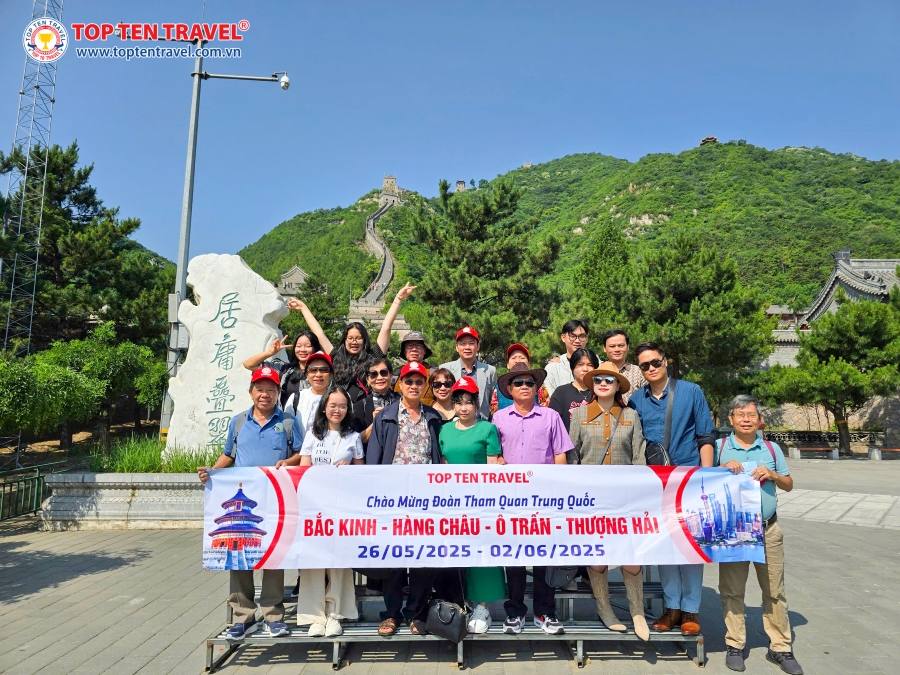 Đoàn Khách Top Ten Travel trong hành trình khám phá các điểm đến đẹp tại Bắc Kinh