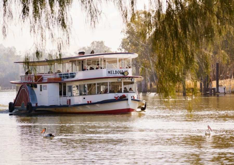 Trải nghiệm du thuyền hơi nước tại sông Murray