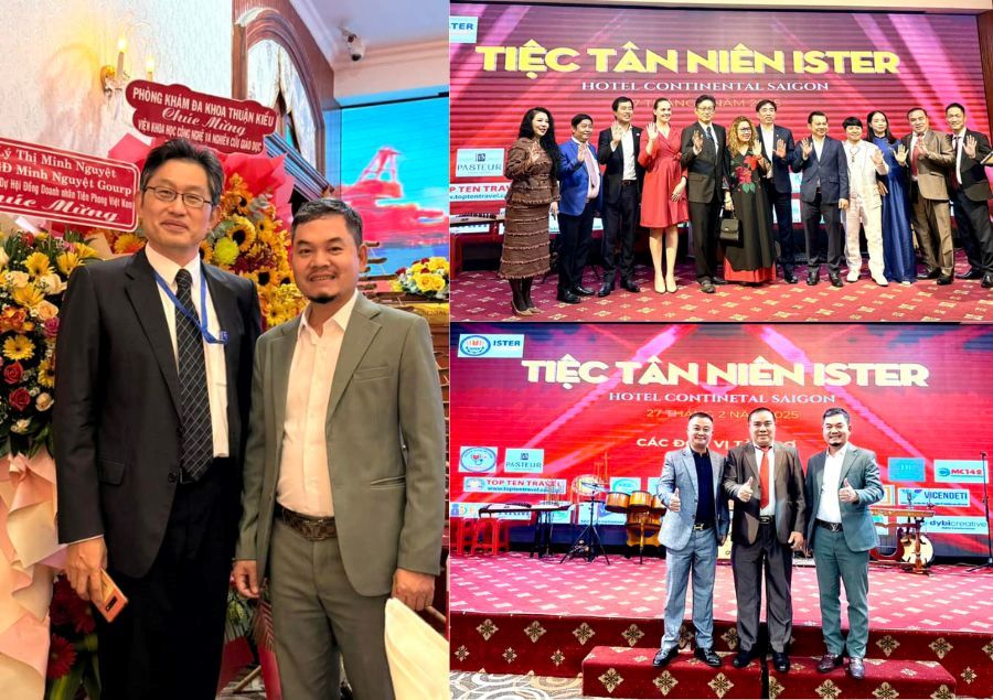 Ông Dương Bá Hưng và Ông Nguyễn Văn Toàn chụp ảnh lưu niệm tại sự kiện